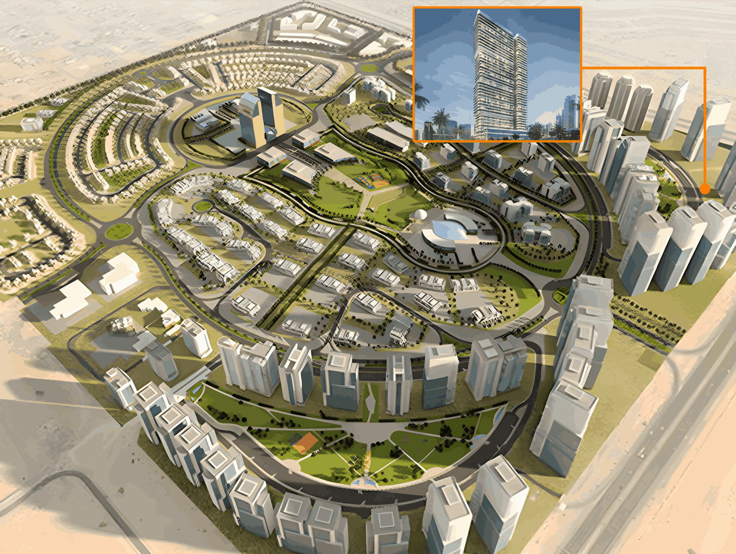 Binghatti Hillviews master plan 1
