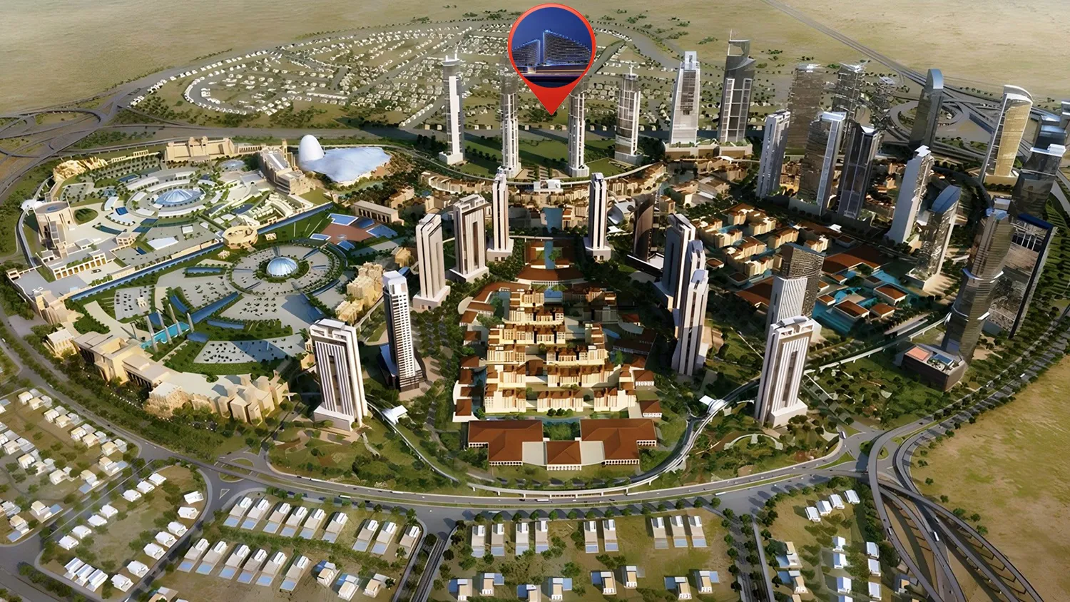Binghatti Skyflame master plan 1