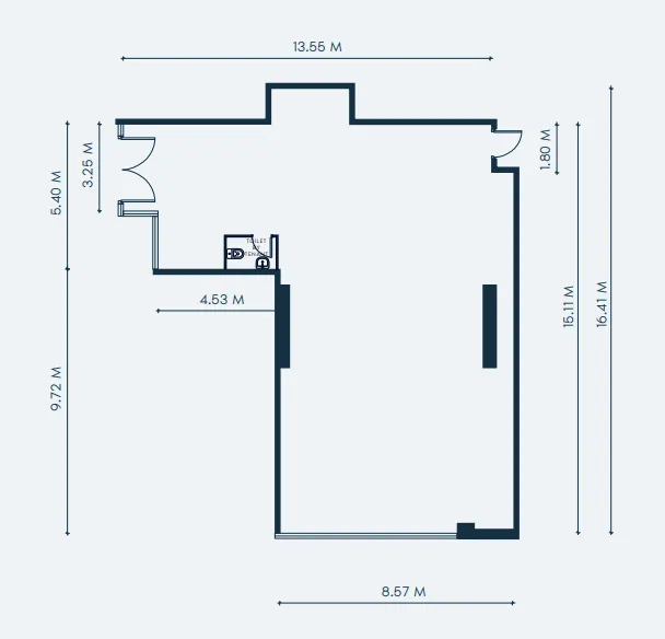  bedroom Retail floor plan at Creek Views 3