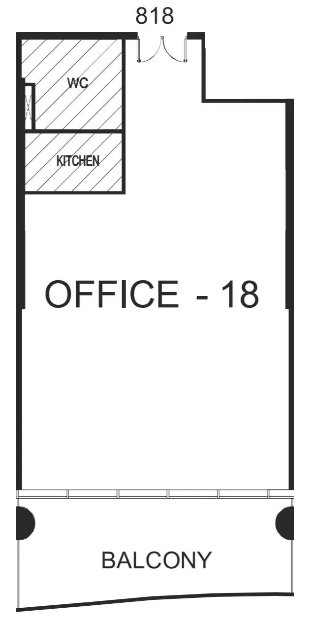  bedroom Office floor plan at The WOW Tower