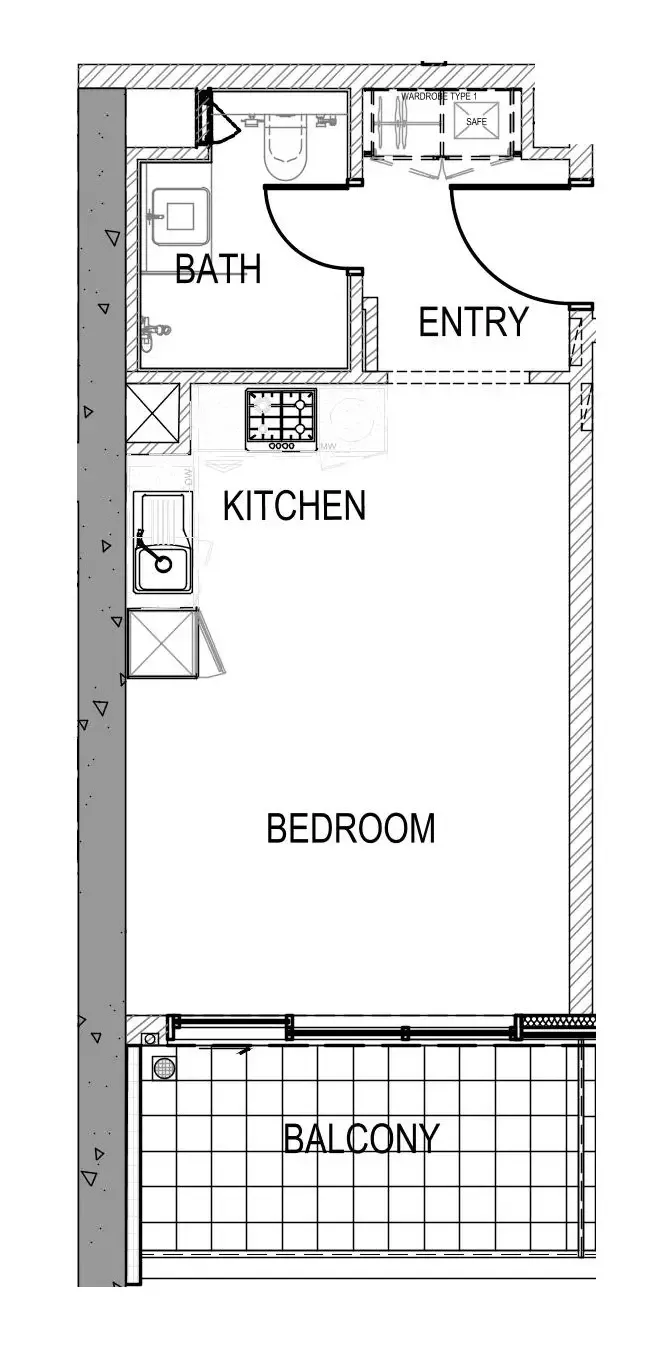 0 bedroom Apartments floor plan at Aykon City Tower