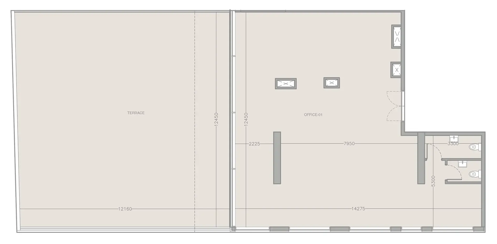  bedroom Office floor plan at ELAR1S Rise