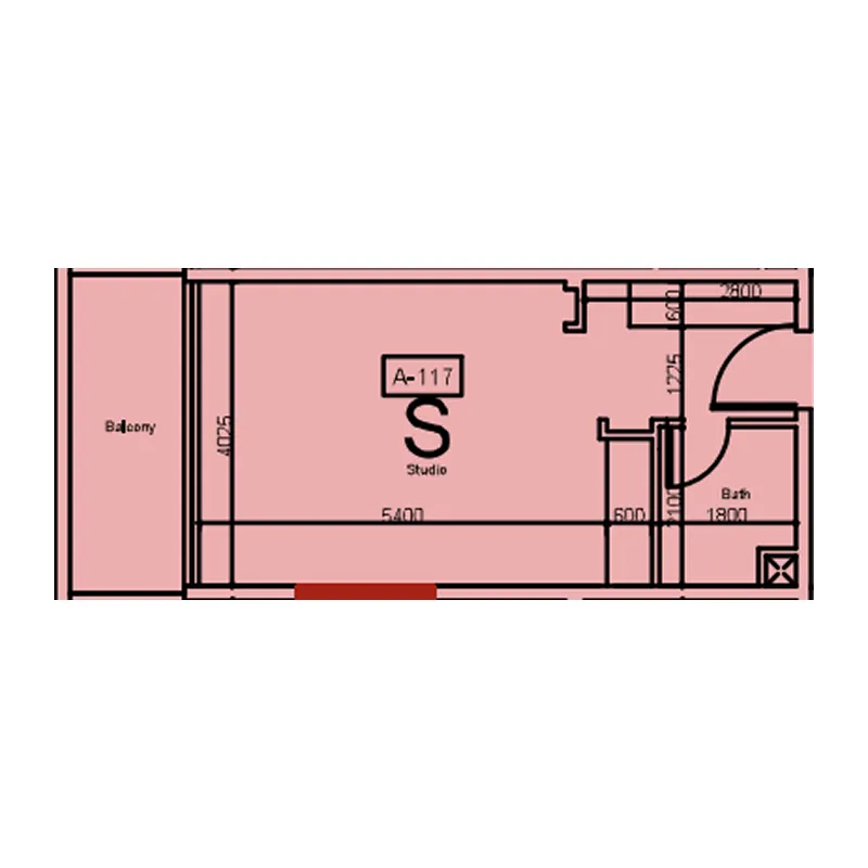 0 bedroom apartments floor plan at Green Source