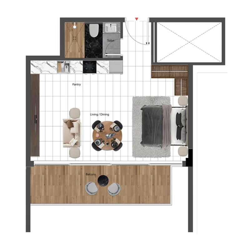 0 bedroom Apartments floor plan at Park Lane 2 by Heilbronn