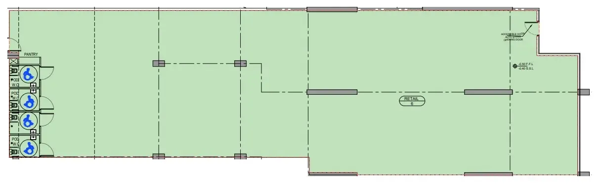  bedroom Retail floor plan at Binghatti Cullinan