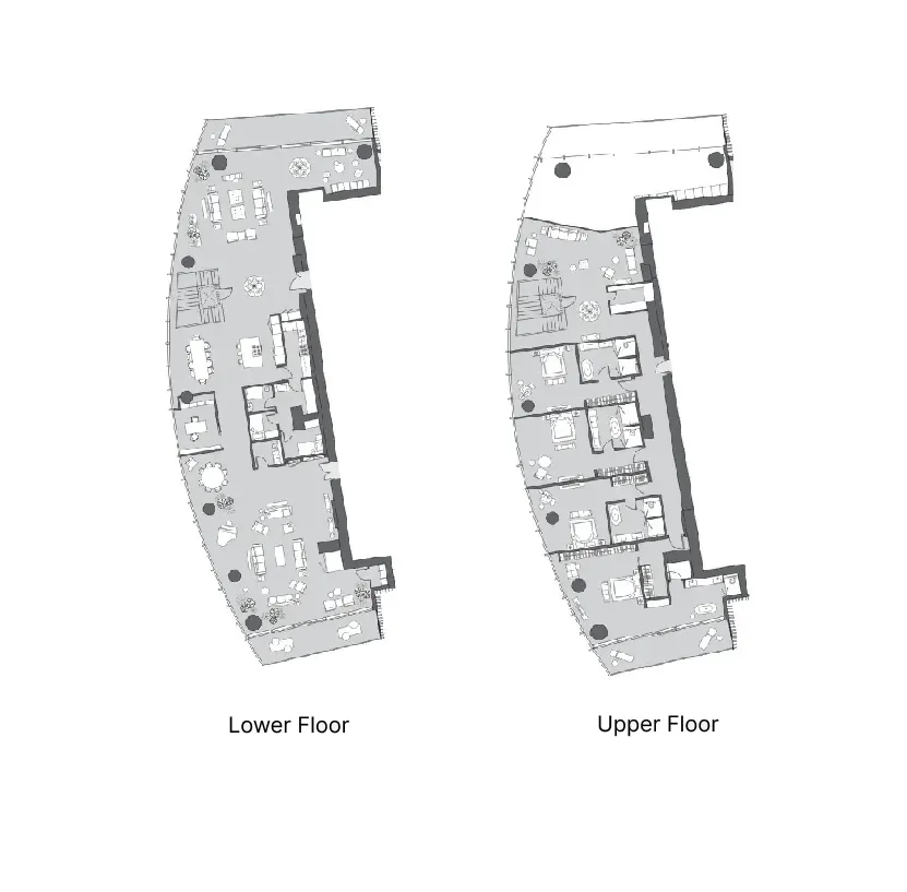4.5 bedroom Apartments floor plan at Six Senses Residence