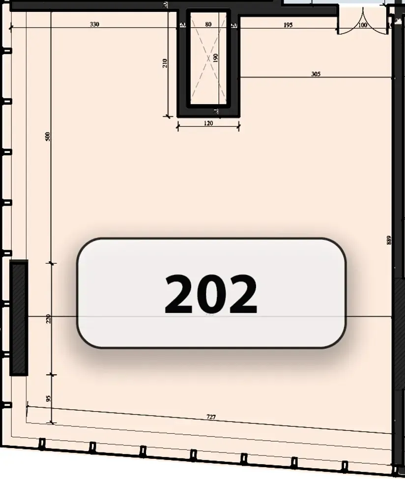  bedroom Office floor plan at Zenith J1