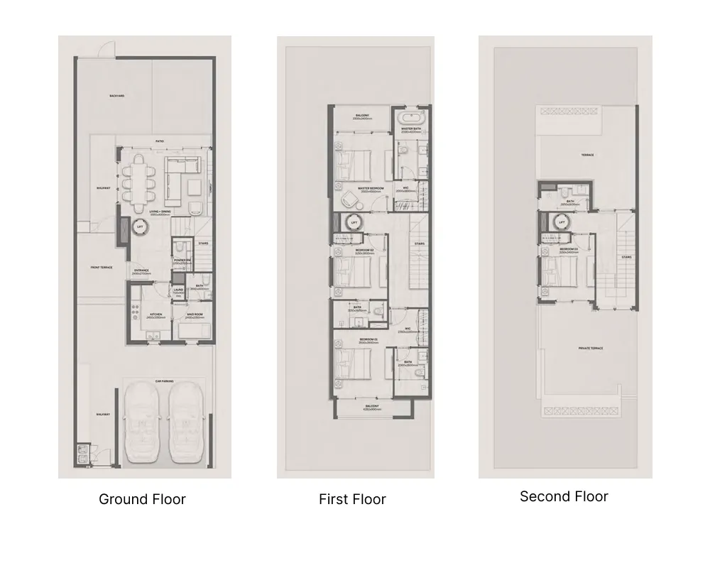 4 bedroom Villa floor plan at D Villas
