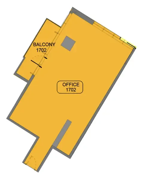  bedroom Office floor plan at Samana Barari Avenue