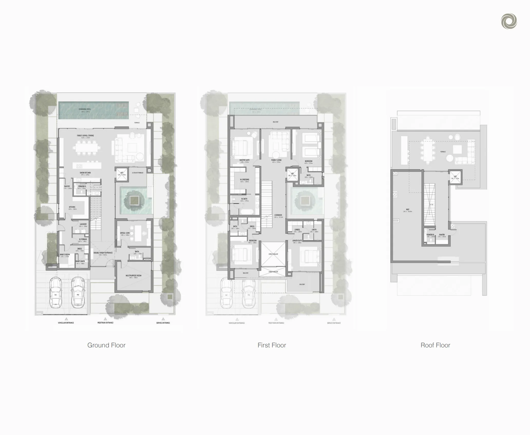 4 bedroom Villa floor plan at Cedarwood Estates South