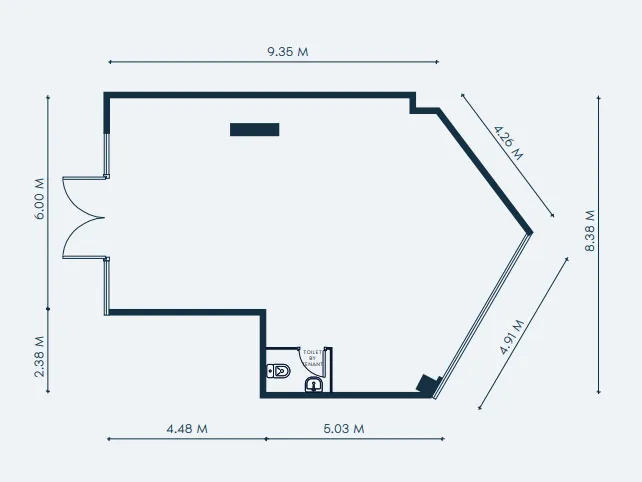  bedroom Retail floor plan at Creek Views 3