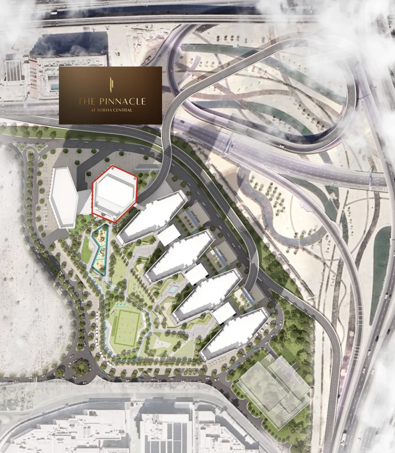 The Pinnacle at Sobha Central master plan 1