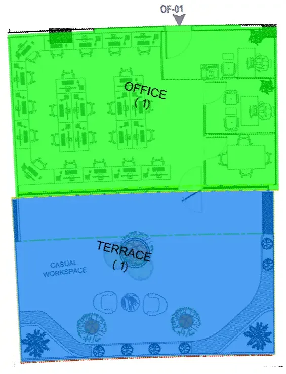  bedroom Office floor plan at Celesto 4