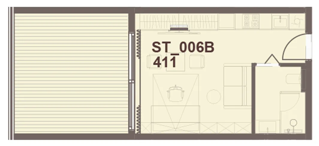0 bedroom Apartments floor plan at J-Haus Residence