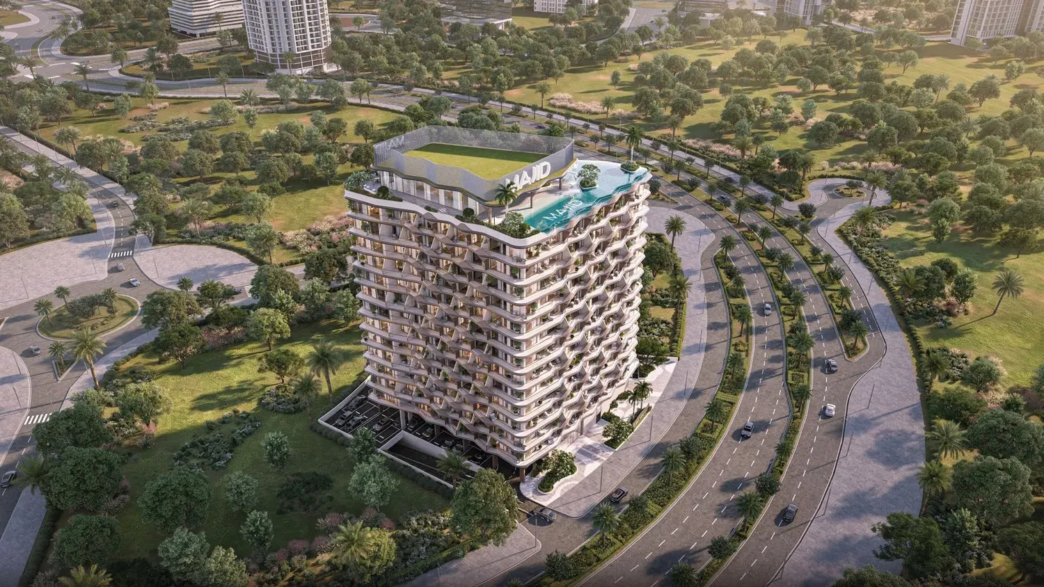 Jura Terraces by Majid Developments, off-plan development in Dubai Land Residence Complex