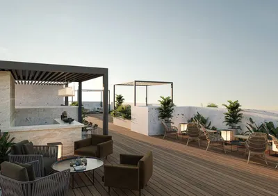 Bbq Area With A Party Place On Terrace