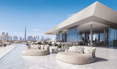 Roof Pool With Pool Spa And Bar