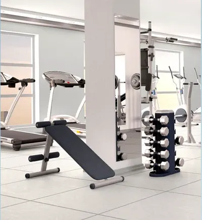 Well-Equipped Gymnasium