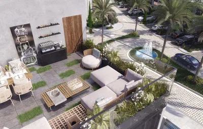 Shaded Seating Area