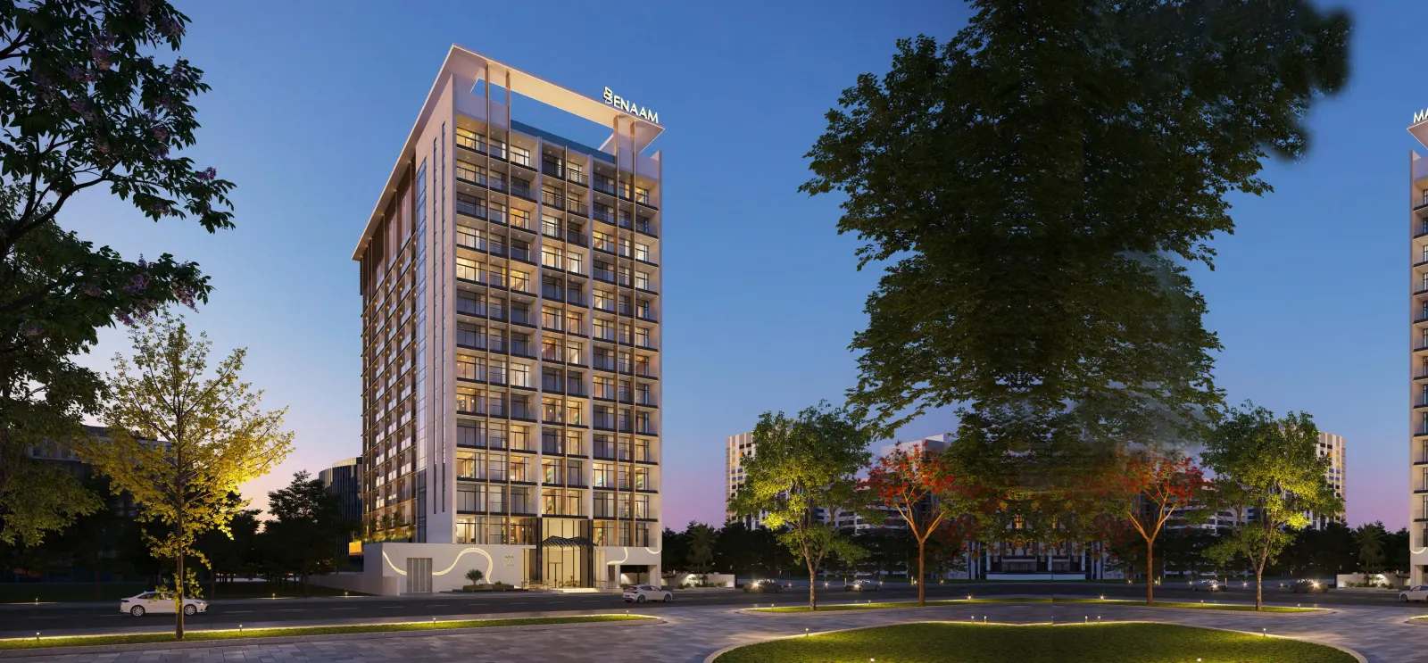 Azra Residence by Enaam Properties Development in Dubai Land Residence Complex