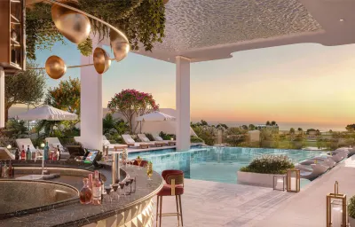 Sunbathing Area & Cabanas