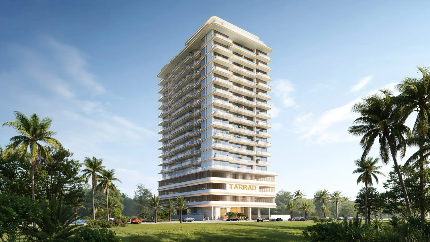 Celesto Tower by Tarrad Development in Dubailand Residence Complex