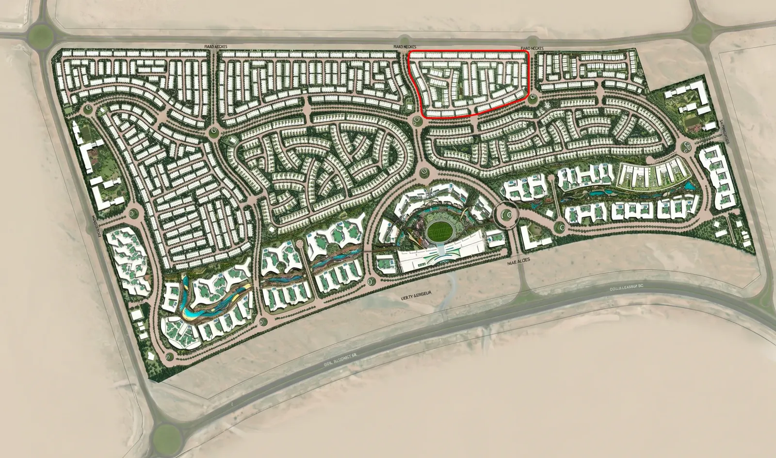 The Greens at Sobha Sanctuary master plan 1