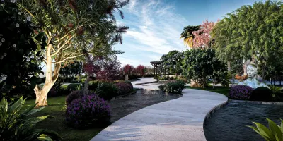 Walkways Through Greenery & Water
