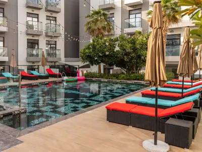 Outdoor Cabanas By The Pool
