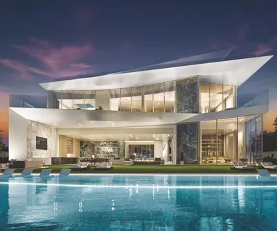 Infinity-Edge Pool With Sun Loungers Area And Baja Shelf