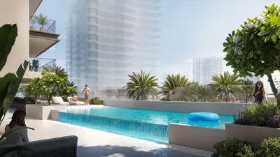 Pool Deck With Sun Loungers