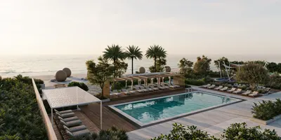 Outdoor Swimming Pool With Sun Deck