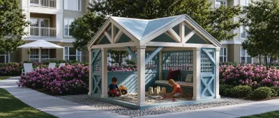 Shaded Kids Sandbox