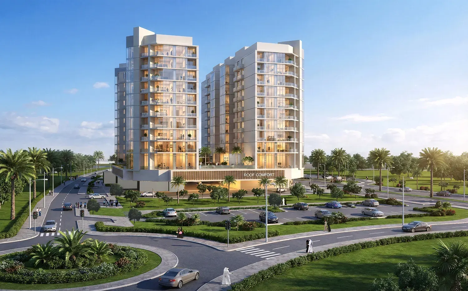 Comfort by Roof by Roof Enterprises & Development in Dubai Land Residence Complex