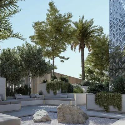 Landscaped Residents' Lounge