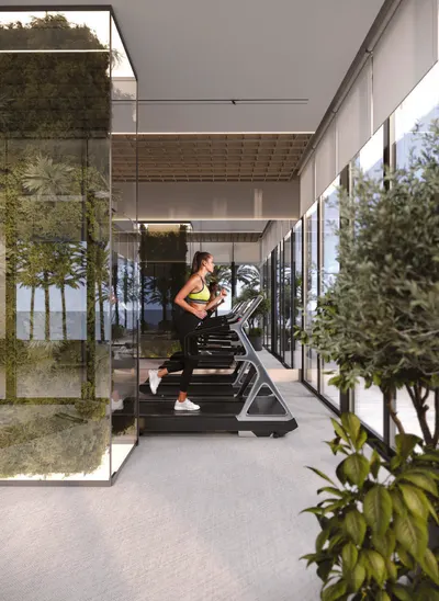 Indoor Gym And Yoga Zone